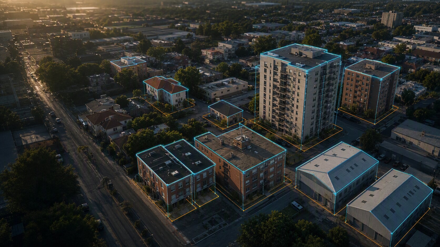 Building Footprints: Roof Outline or Real Area?